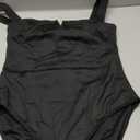 FeelinGirl Square Neck Bodysuit for Women Sleeveless Tummy Control One Piece Slimming Bodysuit Going Out Tank Tops Black XL