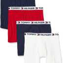 Tommy Hilfiger mens Underwear Cotton Classics 4-pack Boxer Brief - (Medium, 2 Navy, 1 White, 1 Red)