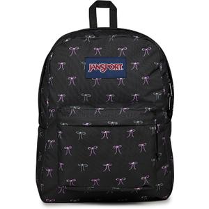 JanSport SuperBreak One Backpack - Durable, Lightweight Bookbag with 1 Main Compartment, Front Utility Pocket with Built-in Organizer - Premium Backpack, Bad Bows, One Size