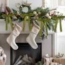 Artmag 24 Pcs Velvet Bows for Christmas Tree Rustic Bows Velvet Christmas Ornaments for Door Garland Wreath Gift Party Holiday Decoration (Width of 1 Inch,Olive Green)