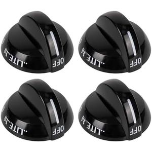 4 Pack 316220009 Range Burner Knob Replacement Compatible with Frigidaire Crosley Ranges Replaces AP4322122 PS1991531 EAP1991531