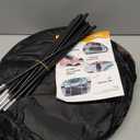 Paw Ballet Foldable Pet Kitten Playpen, Upgrade Waterproof Portable Dog Cat Playpen Kennel Tent for Small Cat Dog, Retractable Shade Cover with Carrying Case, Indoor Outdoor Use for Small Pet. (Brown 03)