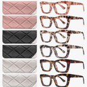 CCVOO 6 Pack Oprah Reading Glasses for Women, Eyeglasses, Blue Light Readers for Women, Computer Eye Glasses, Cheaters, +1.75