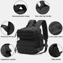 9L Mini Backpack for Men and Women, Small Backpack for Gym Hiking Travel Sports Running (Black)