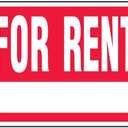 Hy-Ko English For Rent Sign Plastic 18 in. H x 24 in. W