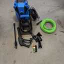 5000PSI Electric Pressure Washer, 2025 New Power Washer with 33FT Flexible Extension Pressure Washer Hose Reel, 4 Nozzles, Professional Powerwashers for Home/Car(Blue)