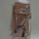 Guitar Wall Mount Shelf with Pick Holder, Walnut Wood Guitar Hanger Rack with Rotatable Yoke and 3 Storage Hooks for Acoustic, Electric, Bass, Ukulele