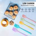 HAUSHOF Silicone Basting Pastry Brush, Heat Resistant Pastry Brush Set, One-Piece Design, Perfect for Baking, Grilling, Spreading Oil, Butter, BBQ Sauce, or Marinade, Dishwasher Safe