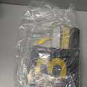 Famoby Black & Gold Glittery Happy 30th Birthday Banner,Poms,Sparkling 30 Hanging Swirls Kit for 30th Birthday Party 30th Anniversary Decorations Supplies