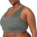 Amazon Essentials Women's Active Sculpt V-Neck Medium Support Sports Bra (XX-Large)