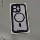 Miracase Magnetic for iPhone 16 Pro Case Full-Body Phone with Built-in Glass Screen Protector, [Compatible with MagSafe] Military Drop Proof 16 Pro Cover Bumper 6.3 inch, Black