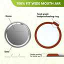52  Mason Jar Lids and Rings Wide Mouth