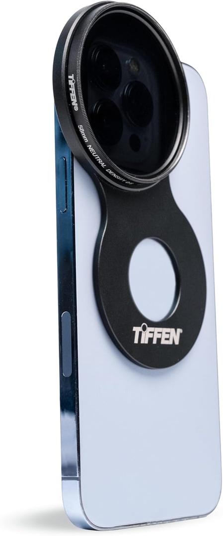 TIFFEN 58MM Filter Mount with Circular Polarizer KIT for iPhone 13/14/15/16 PRO MAX, MAGSAFE Compatible, Slim and Lightweight Design, Magnetic Filter Mount ONLY