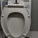 KOHLER 20110-0 Brevia, Slow Close Toilet Seat, Elongated Toilet Seat, Grip-Tight Bumpers Quick-Attach Hardware, White