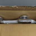 Angel Shield Marble Toilet Seat Durable Molded Wood with Quiet Close,Easy CleanQuick-Release Hinges (Elongated,White Marble) (Elongated-18.5)