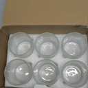 Amzcku Vintage Drinking Glass Set of 6 Kitchen Glasses Cup13 OZ for Water Cocktail Milk Juice and Beverage.