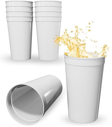 18 Pack 32 oz Blank Plastic Cups