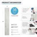 Art3d Peel and Stick Floor Tile Vinyl Wood Plank 36-Pack 54 Sq.Ft, White-ash, Rigid Surface Hard Core Easy DIY Self-Adhesive Flooring
