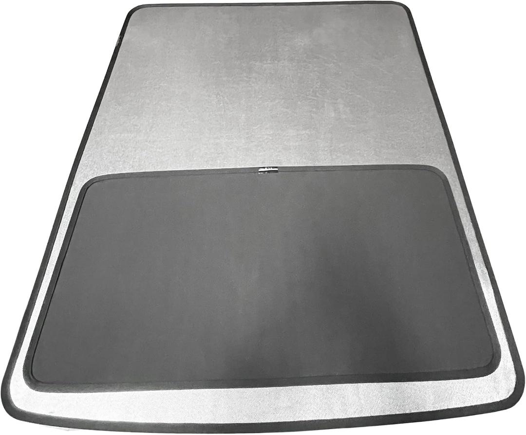 Front and Rear Sunshades 2pcs 2-in1 Single Layer Design Glass Roof Sunshade Mesh Covers Coated UV-Reflective Layer for Rivian R1S 2022-2025. Gurantee to fit.