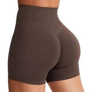 YEOREO Women's Biker Shorts 3.6" /4.5" / 6" Workout Gym Shorts Craze High Waist Tummy Control Hidden Scrunch Running Yoga  Size XL