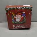 Christmas Inflatables Outdoor Decorations 5 FT Set of 2 Inflatable Santa and Snowman, Built in with Bright LED Light & Rotating LEDs Funny Small Xmas Blow Up Yard Decoration Indoor Lawn Garden