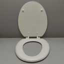 Clorox Elongated Wood Toilet Seat with Easy-Off Hinges-Wiggle Free Design