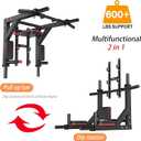 HAKENO Multifunctional Wall Mounted Pull Up Bar/Chin Up bar,Dip Station for Indoor Home Gym Workout,Power Tower Set Gym Equipment 800LBS