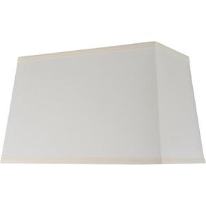 Aspen Creative 36021 Transitional Rectangle Hardback Shape Spider Construction Lamp Shade in Off White, 16" wide, Top:(8" + 14") Bottom:(10 + 16") x Height: 10"