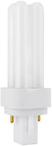 Sylvania 21117 Compact Fluorescent 2 Pin Double Tube 2700K, 13-watt, White