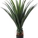 Giegxin 1 Pack Artificial Spiked Agave Plant 4 ft Faux Agave Plants, Uv&Weatherproof, Artificial Greenery for Front Porch Patio Indoor Outdoor Home, Office, Garden & Hotel Lobby