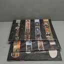 Derkymo Old Styled Snow Ski Canvas Wall Art Rustic Snowboards Picture Artwork Framed for Home (12"x16"x3pcs)