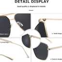 kimorn Polarized Sunglasses Womens Men Retro Oversized Square Vintage Shades Classic Large Metal Sun Glasses K1221