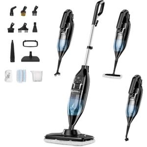 Steam Mop, 12-in-1 Powerful Handheld Steam Cleaner Detachable Steam Mops for Floor Cleaning, 565ML Removable Tank, 23FT Power Cable, MultiPurpose Steamer for Hardwood, Tile, Grout, Furniture