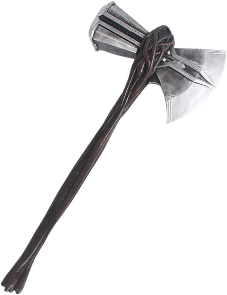 damdos Halloween Prop Cosplay Hammer PU Foam Axe,30" Cosplay Axe Hammer Collector Cool Xmas Birthdays Gifts (The Axe)