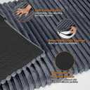FURTIME Backseat Pet Bed Mat, Non-Slip Dog Bed for Car Back Seat, Washable Travel Pet Mat with Removable Cover, Dog Seat Covers Protector Fit for Backseat Extenders and Trucks SUVs, 54"x 24.8", Grey