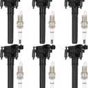 ECCPP UF269 6 ignition coils with 6 iridium Spark Plugs 7781 for Chrysler for Dodge Concorde Intrepid Concorde 300 Pacifica Prowler Magnum 2.7L 3.2L 3.5L 2001-2005 3.5L V6 UF269 UF395