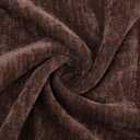 decorUhome Chenille Reddish Brown Throw Pillow Covers 12x20 Inch Set of 2, Decorative Soft Couch Pillow Covers Solid Dyed Accent Farmhouse Neutral Rectangle Pillow Cases for Sofa