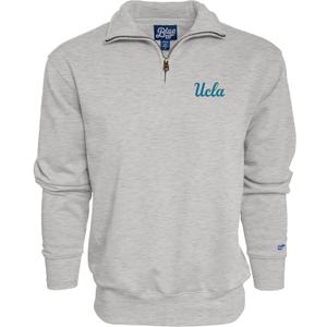 Blue 84 NCAA mens Quarter Zip Sweatshirt Icon (X-Large, Grey)