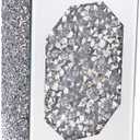 Pibeyer Mirrored Book Vase, Crush Diamond Flower vases for Bookshelf, Bedroom & Office, Bling Centerpieces for Home Decor. -Can't Hold Water. (5.9"L x 2.3"W x 7.8"H)