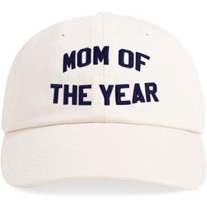 Favorite Daughter Women's Mom of The Year Baseball Cap (Beige)