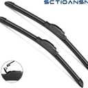 3Pcs Windshield Wipers for Nissan Rogue 2014-2021 2022 2023, Nissan Pathfinder 2013-2020, Original Equipment Automotive Replacement Windshield Wiper Blades for My Car-26"/17"/12" (Pack of 3) J- HOOK