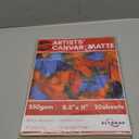 350g Thick Premium Printable Cotton Fabric Sheets for Inkjet Printer - 8.5x11 Inch, 20 Sheets,100% Real Cotton Canvas with Matte Finish for Photo Printing,Craft Projects