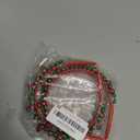 2 Pack Christmas Headband Christmas Bell Hairband Girls Headbands Red Green Silver Hair Accessories