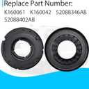 4 Pcs Rear Upper and Lower Coil Spring Insulator Kit Compatible with Jee-p Grand Cherokee 1999-2004 Replace K160061 K160042 52088346AB 52088402AB