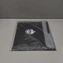 2 Pockets Fireproof Document Bag 6200F, 10 Layers Waterproof Fireproof Money Bag for Cash with Reflective Strip, Heat Insulated Waterproof Document Holder Pouch, Fire Safe Storage (Black)