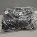 UKISS marbling Kitchen Rugs , 2 Cushioned Kitchen Mats, Anti Fatigue Mat for Floor, Waterproof Kitchen Rug，Non-Slip Comfort Standing Mat for Kitchen&Office (Black, 17.3 x 28 inches+17.3 x 47inches)