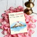 3 x Anniversary Card for Men, Romantic & Funny Anniversary Day Gift for Him or Her, Husband Wife & Boyfriend Girlfriend, Cute Home Decoration, Double-Sided (06)