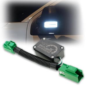 Mirror Spot Lights Speed Override Harness for 2015-2020 F'ord F-150& 2017-2020 F-150 Rapto.r& 2017-2022 F-250 F-350 Super Duty-Tow Mirror Spotlights Stay on Over 6 mph PNP Mod-Switched Voltage Version