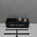 Ronjnndc Rustic Hair Dryer Holder Wall Mounted,Hair Styling Tools & Accessories Organizer,Bathroom Supplies & hot Tools vanities Organizer Caddy,for Storage Flat Iron,Blow Dryer,Curling Iron,Towel