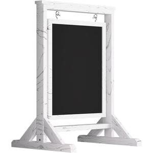 Rustic Double Sided Swinging Chalkboard Sign, Wooden Sidewalk Sign 20" x 30", Magnetic Swinging A Frame Chalk Board, Menu Board, Hanging Sandwich Board Signs for Restaurant, Business, Café